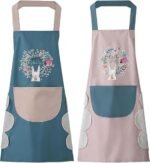Kitchen Pocket Apron – Adjustable Waterproof Apron with Front Pockets for Cooking & Household Use - Image 2
