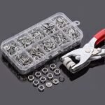 Snap Buttons Kit with Storage Box – Metal Press Stud Fasteners Set for Sewing, Clothing & DIY Crafts