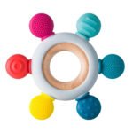 Silicone Wooden Baby Teether – Soft Baby Teething Toy & Chew Toy - Image 5